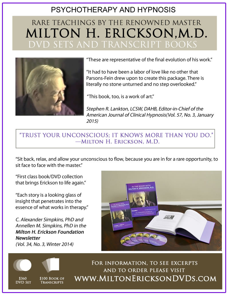 Milton Erickson DVDs